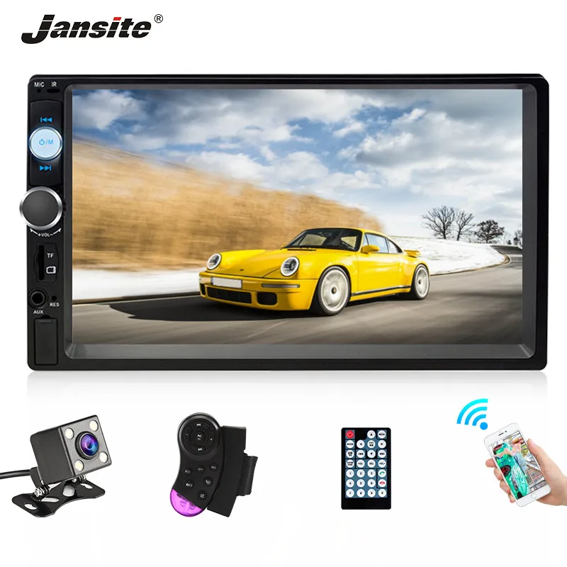 

Jansite 7" 2 din FHD MP5 Player Multimedia Player Phone link Rear camera Parking system Bluetooth Remote control Universal