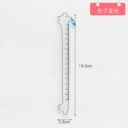 Мультфильм кошка-линейка милый 15 см кролик измерительные Прямые Линейки инструмент для рисования рекламные канцелярские принадлежности подарок школьные принадлежности - Color: A lan
