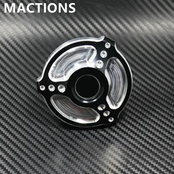 

Motorcycle Fuel Gas Tank Cap Oil Cover For Harley Sportster XL883 XL1200 48 Dyna Touring Softail Black & White CNC Aluminum