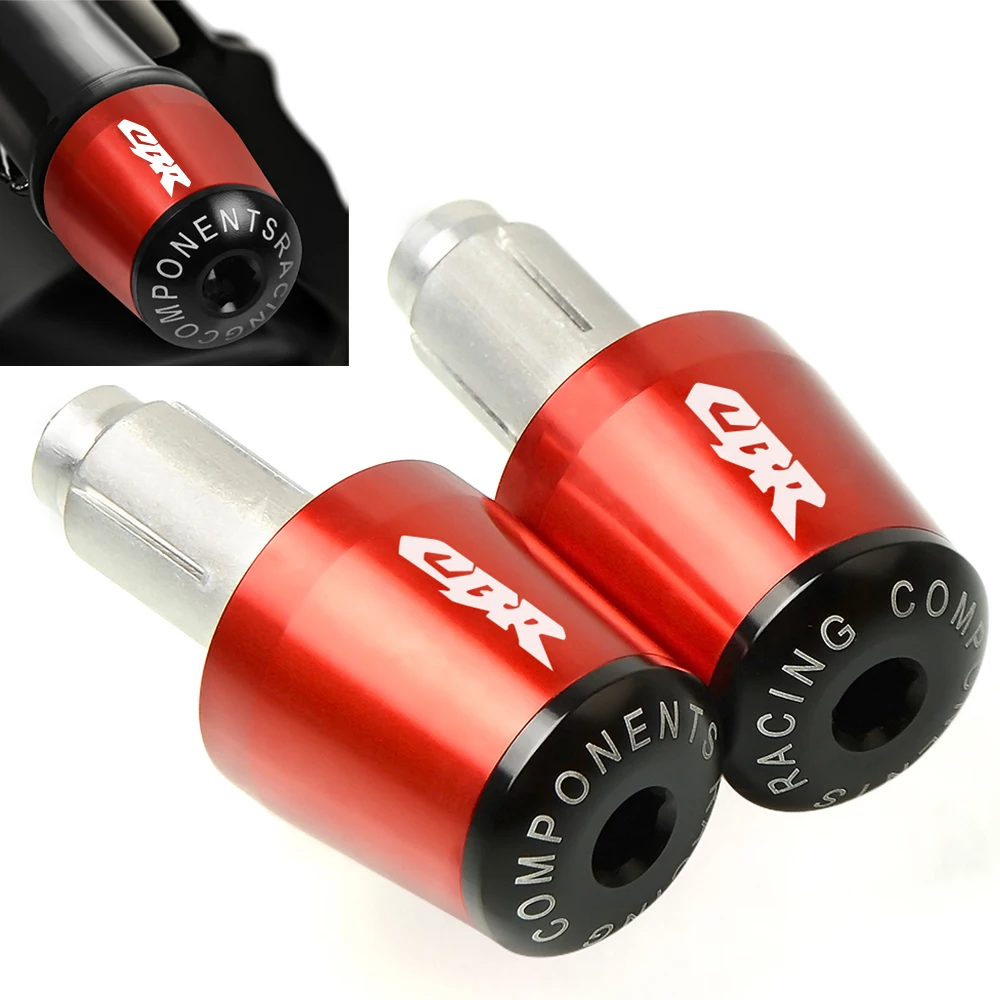Universal 7//8/" 22mm Hand Grips W// Bar End Handlebar For Honda CBR125R 600F2 F4i