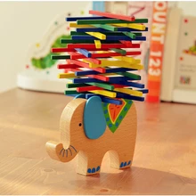 Детские игрушки, развивающий Слон/верблюд, балансирующие блоки, деревянные игрушки из бука, балансировочные игры, Монтессори, блоки, подарок для ребенка