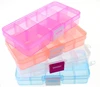 New 10 Slots Cells Colorful Portable Jewelry Tool Storage Box Container Ring Electronic Parts Screw Beads Organizer Plastic Case ► Photo 1/6