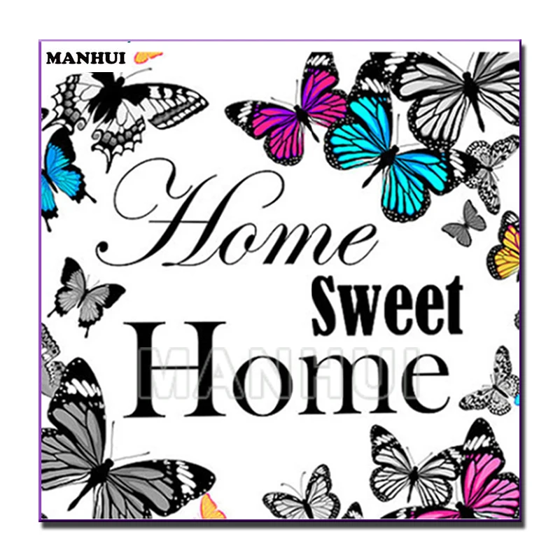 

Diamond Embroidery Home Sweet 5D Diy Diamond Painting Cross Stitch Full Round/Square Rhinestone Mosaic Needlework Gift MH207