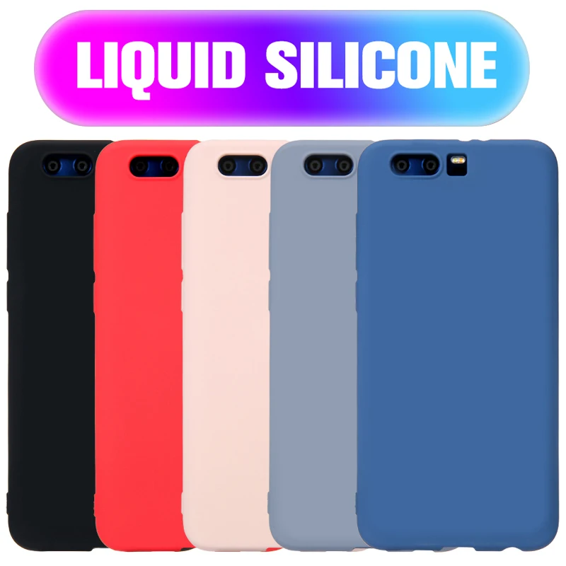 

Liquid Silicone Case For Honor 10 Lite 9 Light 8X 20 9X V20 Soft Flip Back Covers For Huawei Honer 9 Lite 9Lite Protective Coque