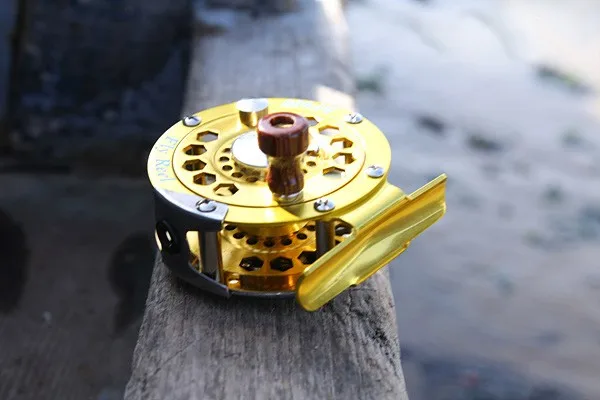Carretel de Pesca Qualidade Superior Glod Voar Carretel 3 - 4 5 6 7 8 146g Pesca Roda Diâmetro 60mm 80mm 100mm 1pc Cor 22 Carretilhas de pesca
