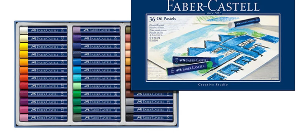 Faber Castell масляная пастель набор мелков 12/24/36 Цвет, blue Box нетоксичный Studio мягкий карандаш для Краски ing ХУДОЖНИК КАРАНДАШ Краски