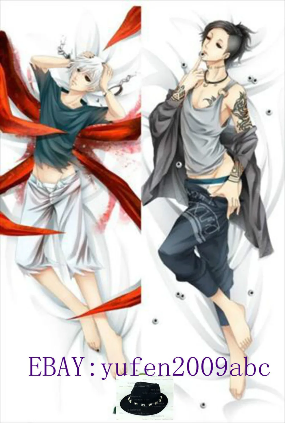 Аниме 150х50см наволочка Tokyo Ghoul Uta kaneki ken yc0292 | Дом и сад