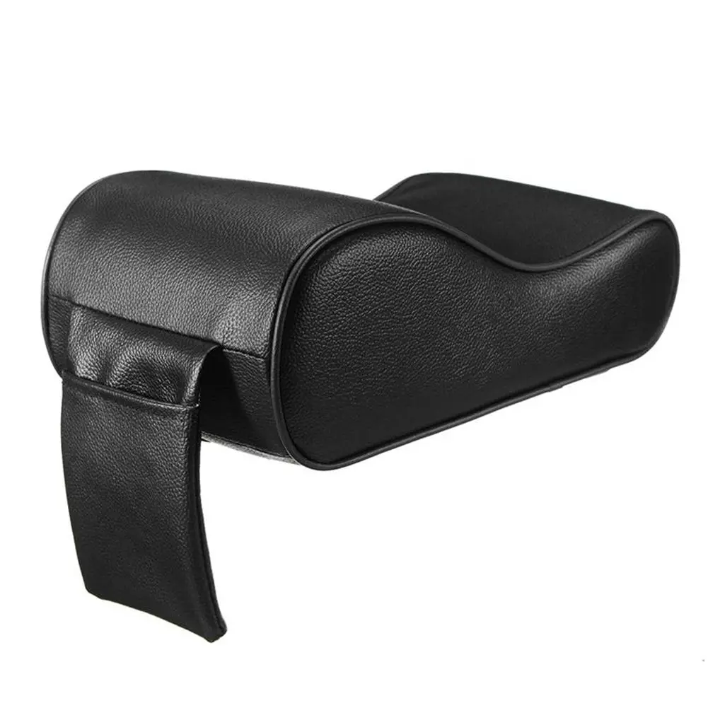 

PU Leather Car Armrest Pad Memory Foam Universal Auto Armrests Covers with Phone Pocket for BMW/Audi/Honda