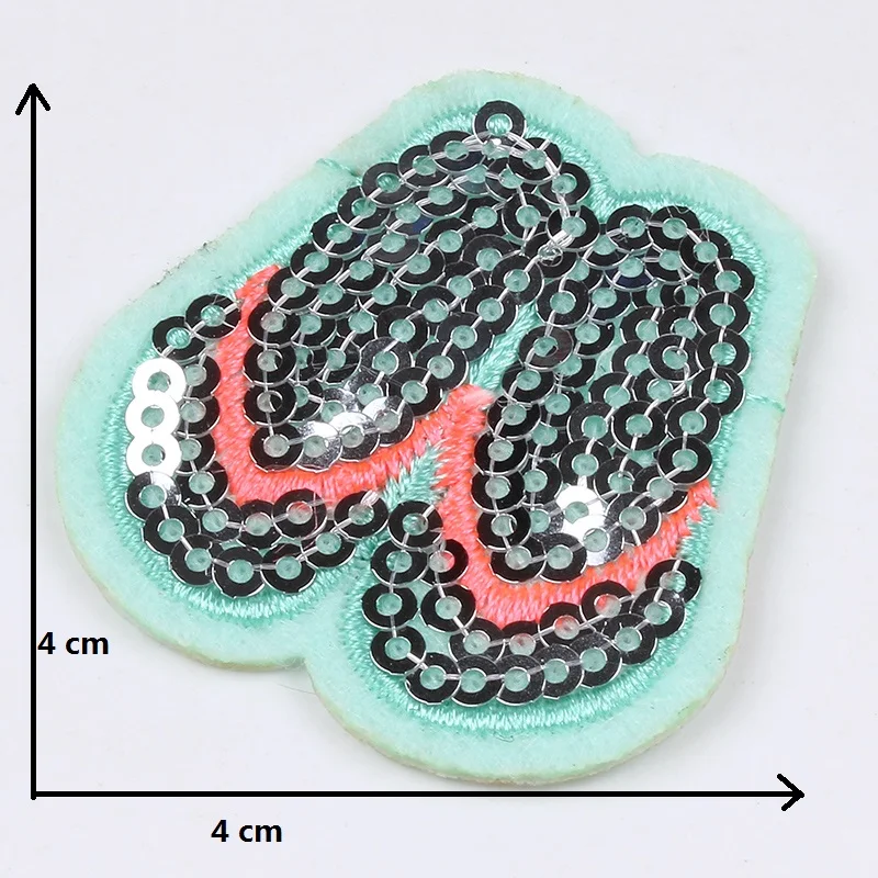 10 шт./лот, новинка, с блестками, кокосовое дерево, мороженое, напитки, наклейки, сделай сам, швейная одежда, ткань, аппликации, утюг на джинсы, сумки, нашивки