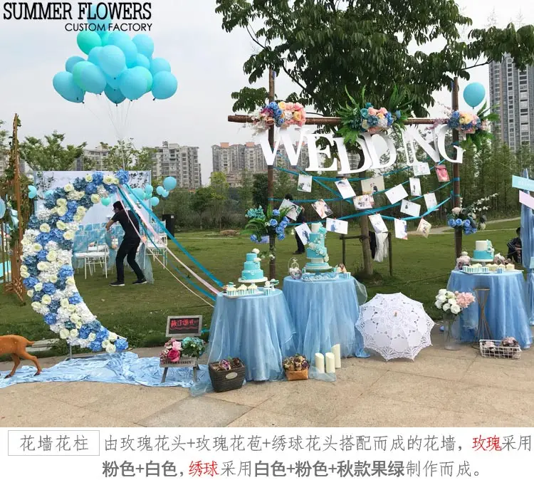 Artificial & Dried Flowers 50pcs/Lots 12cm Large Artificial Roses Flower Heads DIY Wedding Wall Arch Flowers Valentine's Day Party Decoration Fake Flowers dried flower wreath