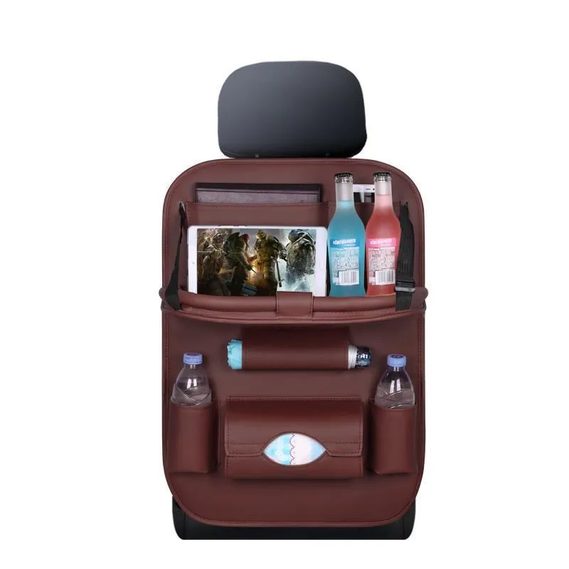 

1 PC Multi Pocket Car Seat Back Storage Bag Auto Organizer with Tablet Dinning Desk Tissue Holder Umbrella Bag Stowing Tidying