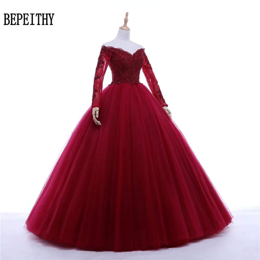 BEPEITHY vestido de festa с v-образным вырезом бордовое А-силуэт Тюлевое вечернее платье сексуальное женское длина до пола пухлый официальный вечерний наряд