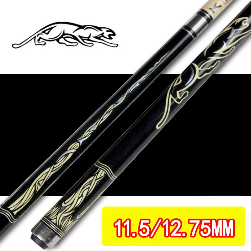 

Black Maple Wood 1/2 Split Billiard Cues in 11.5MM 12.75MM Optional 8/9 Ball Arm Cue Stick with Uni-Loc China Rods