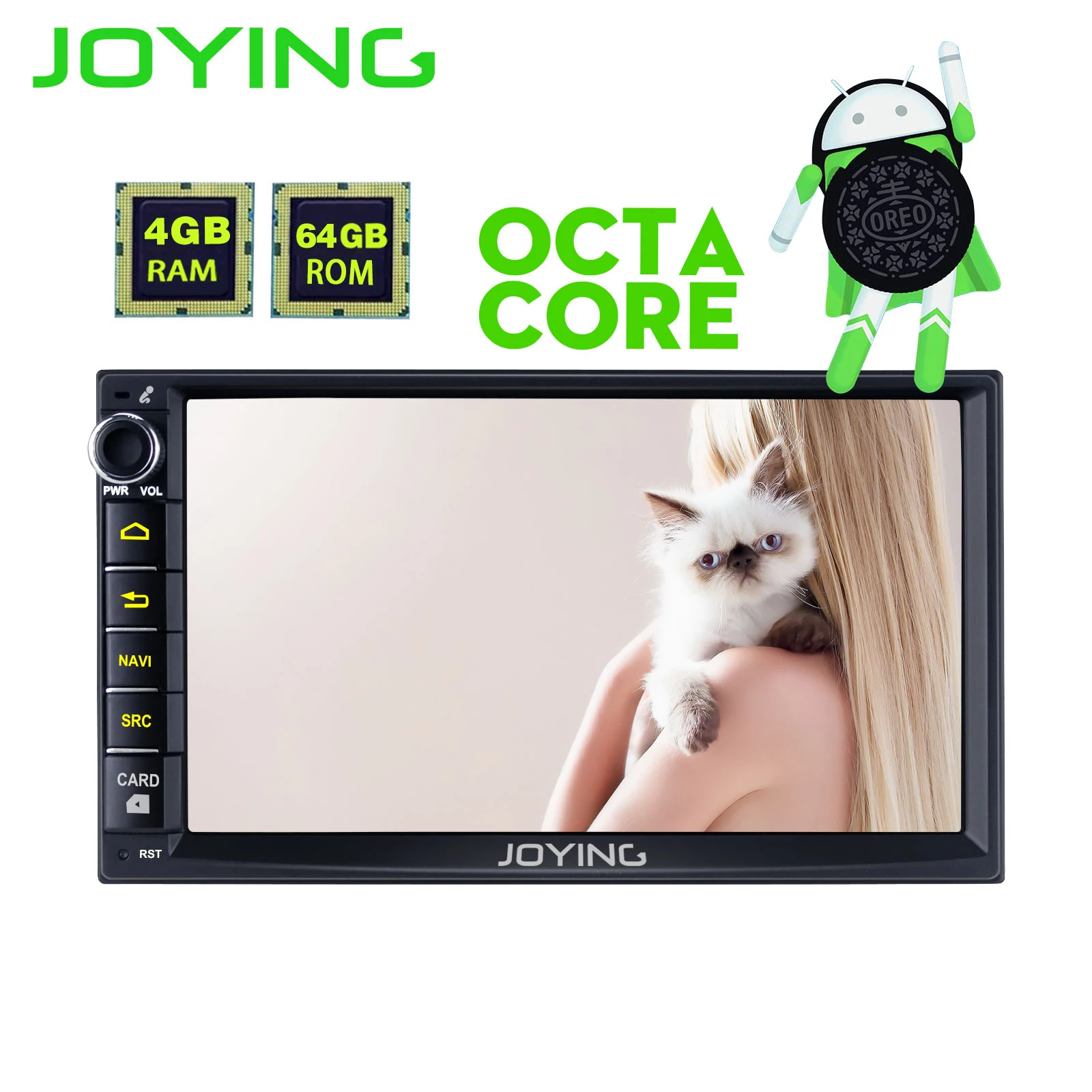 Discount JOYING 2 DIN Autoradio android 8 car head unit for Honda Civic Octa core stereo for CRV 4GB RAM HD video player for Odyssey/H-RV 0