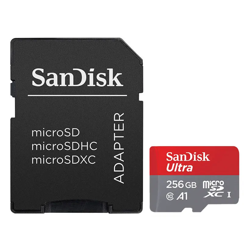 Карта памяти SanDisk, Micro SD, 128 ГБ, 200 ГБ, 256 ГБ, 64 ГБ, 32 ГБ, 16 ГБ, класс 10, UHS-1, SDHC/SDXC, Макс., 100 м/с, TF, транс, флэш-карта Mikro