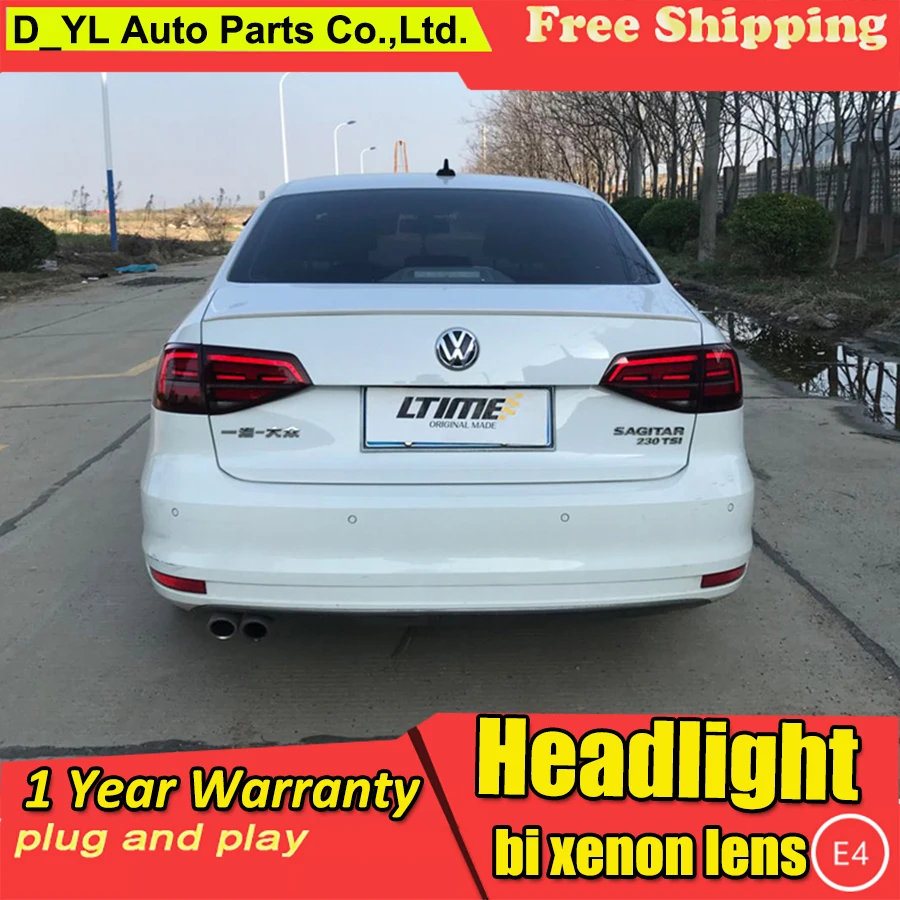 Стайлинг автомобиля для vw Jetta GLI 2015 2018 светодиодный задний фонарь динамический