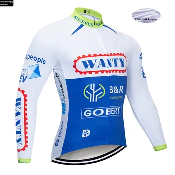 

2019 Blue WANTY Cycling Jersey Winter Long Sleeve Bike Bicycle Thermal Fleece Ropa Roupa De Ciclismo Invierno Mujer Clothing 6XL