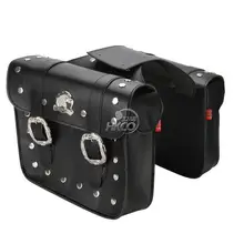 Black PU Leather font b Motorcycle b font Saddle font b Tool b font font b