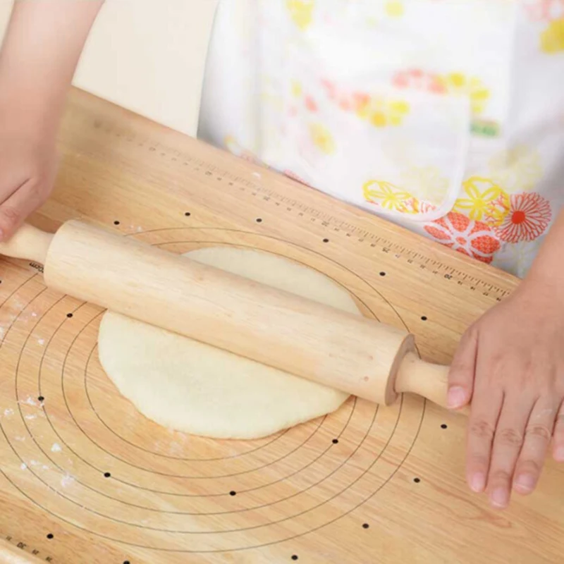 Wooden Roller Dough Pastry Pizza Noodle Biscuit Tools Pasta Cracker