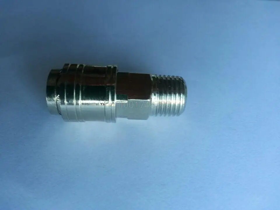 

10PCS 1/4" Pneumatic Air Compressor Hose Quick Coupler Plug Connector Set BLSM-20 C type bronze Couples copper nickled couples