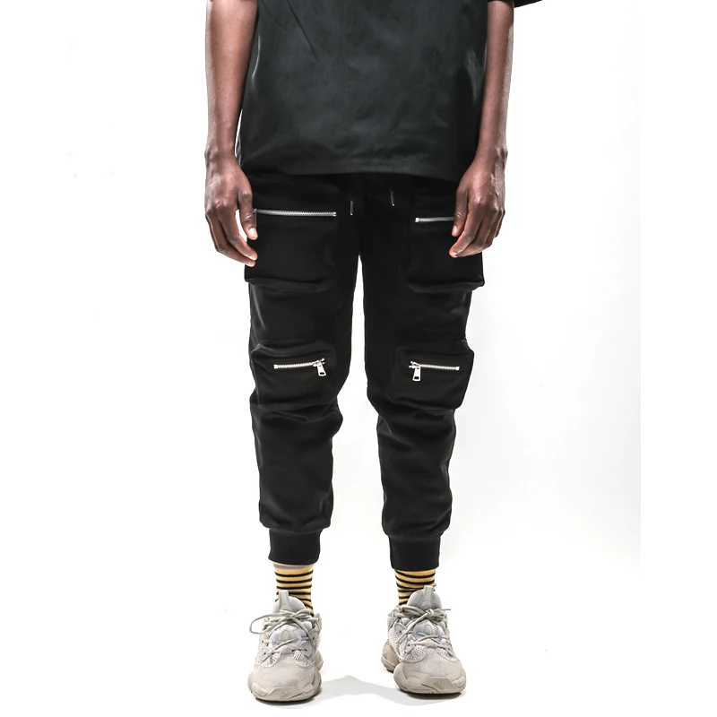 

2019 High Street new hot men hip hop Multi Pockets pants high street clothing joggers Harajuku Sweatpants Pocket cargo pants