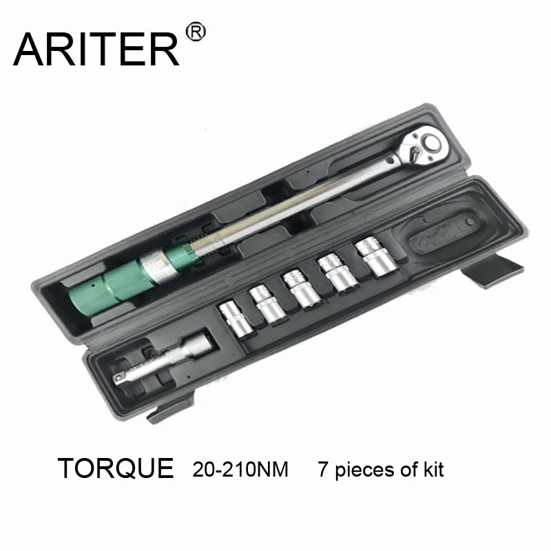 ARITER 1/4 1/2 динамометрический ключ 5-25nm 20-210nm велосипед крутящий момент гаечный ключ для ремонта автомобиля ключ с регулируемым крутящим моментом головка набор разъем рукав