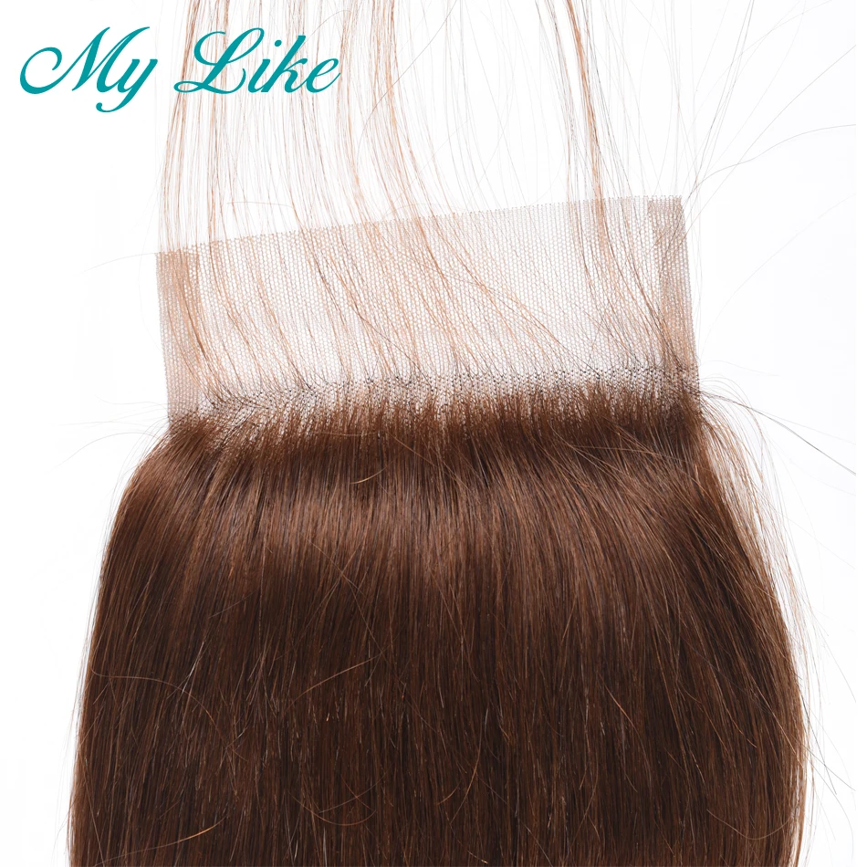 My Like Peruvian Hair Bundles with Closure Color #4 Light Brown Non-remy Human Hair Extension Body Wave Bundles with Closure My Like Peruvian Hair Bundles with Closure Color #4 Light Brown Non-remy Human Hair Extension Body Wave Bundles with Closure