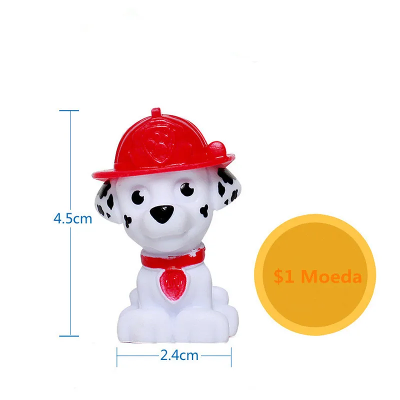 Genuine Everest Paw Patrol birthday dog Canine 4-5cm Dogs Anime Action Figures kids Toy Patrulla Canina Juguetes party Gift