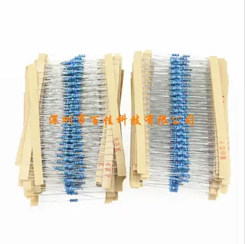 

156 resistance (1 ohm - 10M ohm) 1/4W metal film resistor set 1% component package