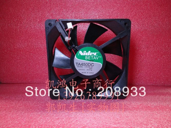 

For nidec TA450DC A34808-16 12V 0.62A 12CM 12025 chassis ++cooling fan
