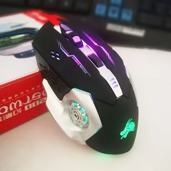 

Professional LED Lighting Wired Gaming Mouse 4800 DPI Optical USB 2.0 Computer Mouse Gamer for Computer Overwatch Pubg Dota 2