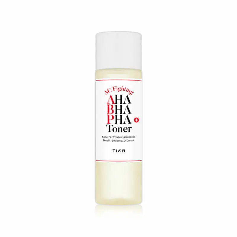 

TIAM AC Fighting AHA BHA PHA Toner 180ml Facial Toner Mild Face Exfoliator Acne Treatment Serum Blackhead Removal Korea Cosmetic