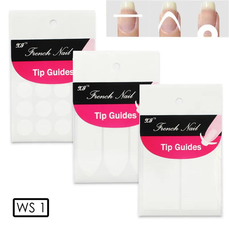 3pcs/lot French Tip Nails Forms Guides Stickers Hot Sale Manicure Nail ...
