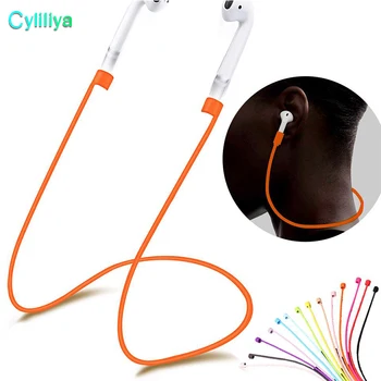 

For Apple Airpods Headphones Anti Lost Strap Loop String Rope for Air Pods Bluetooth Earphone Silicone Cable Cord Retail package