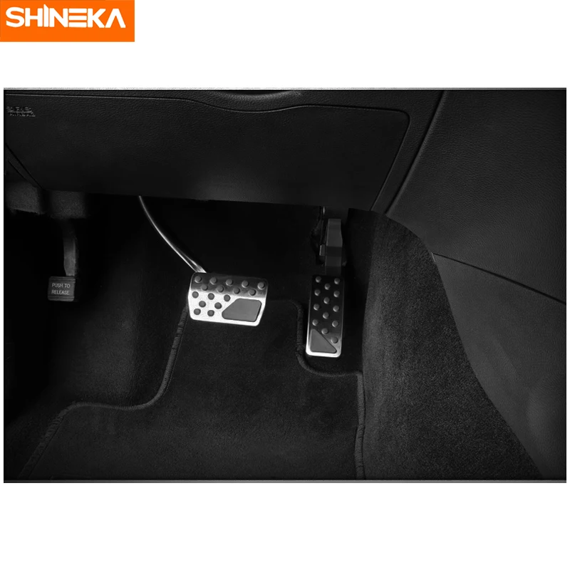 Внутренняя педаль SHINEKA для Jeep Grand Cherokee 2011 2016 противоскользящие педали ног из
