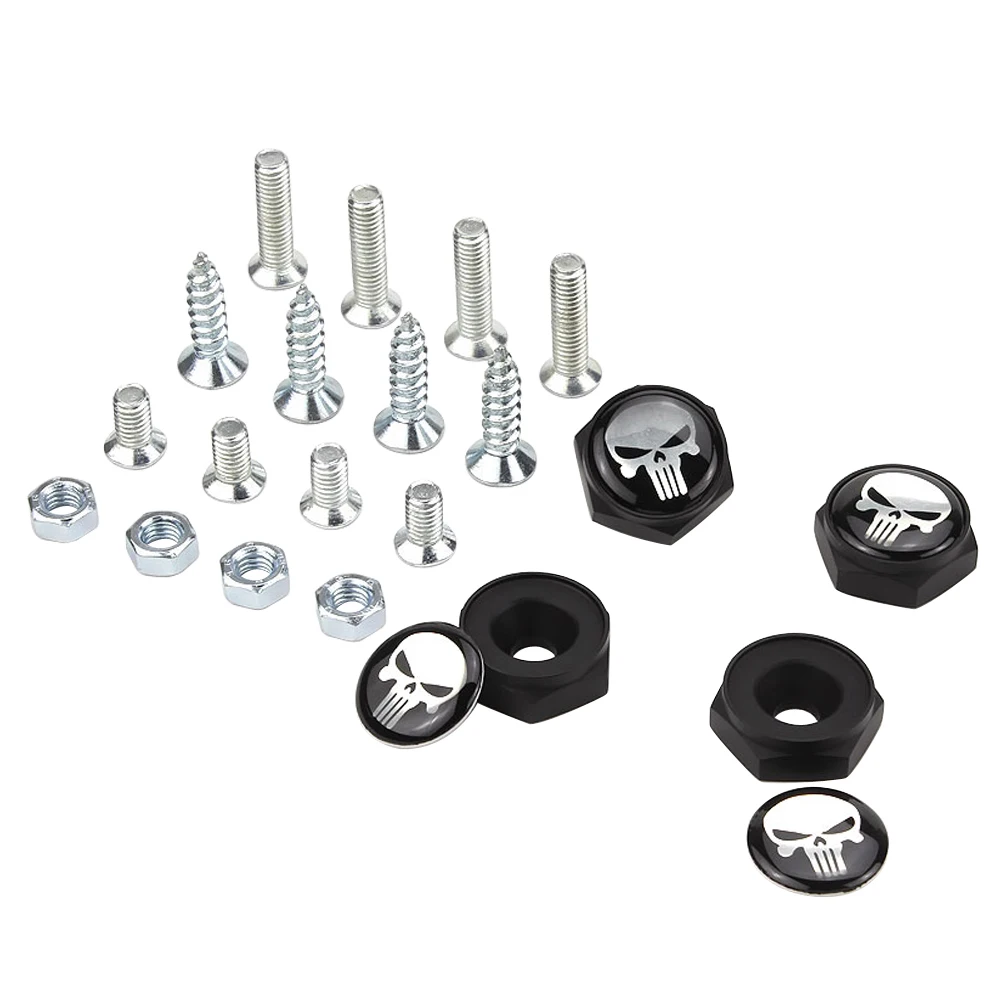 

Car-styling Exterior Decoration Auto Screws Skull Logo For Volkswagen Honda SEAT Mitsubishi Buick Citroen Hyundai BMW Infiniti