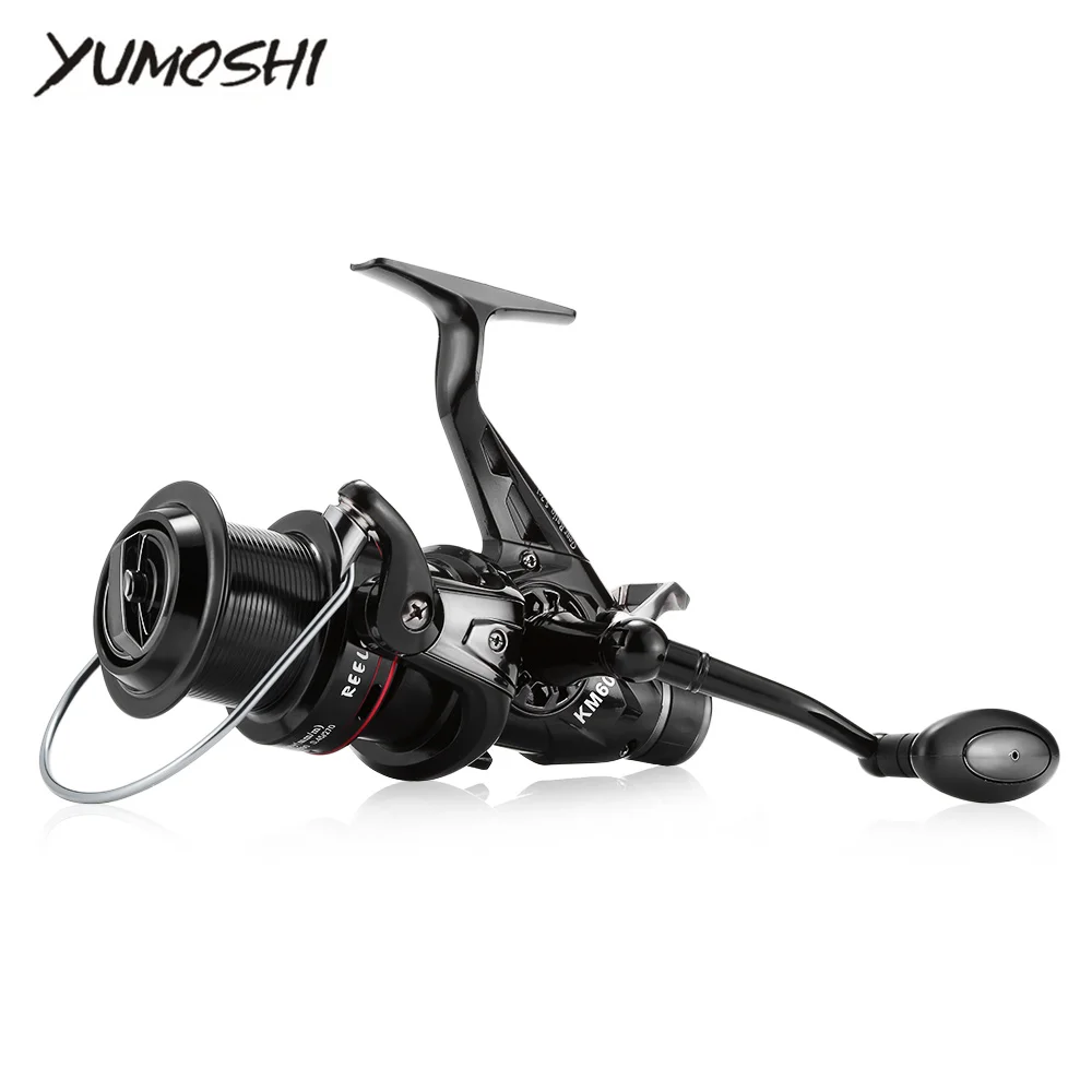 

YUMOSHI KM50 / 60 5.2:1 Gear Ratio Trolling Boat Fish Spinning Reel Full Metal CNC Rocker Arm Lightweight Spinning Fishing Reel