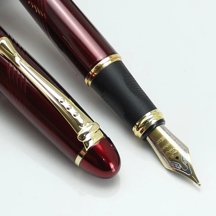 JINHAO X450 розовый и золотой B перо перьевая ручка Twist канцелярские школьные и офисные ручки