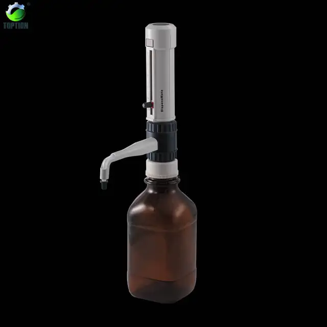 TOPTION 5 50mL Adjustable Volume Bottletop Dispenser Lab Chemical