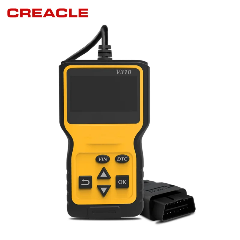 Автомобильный диагностический сканер OBDII EOBD 6 языков ЖК дисплей 2019|Считыватели