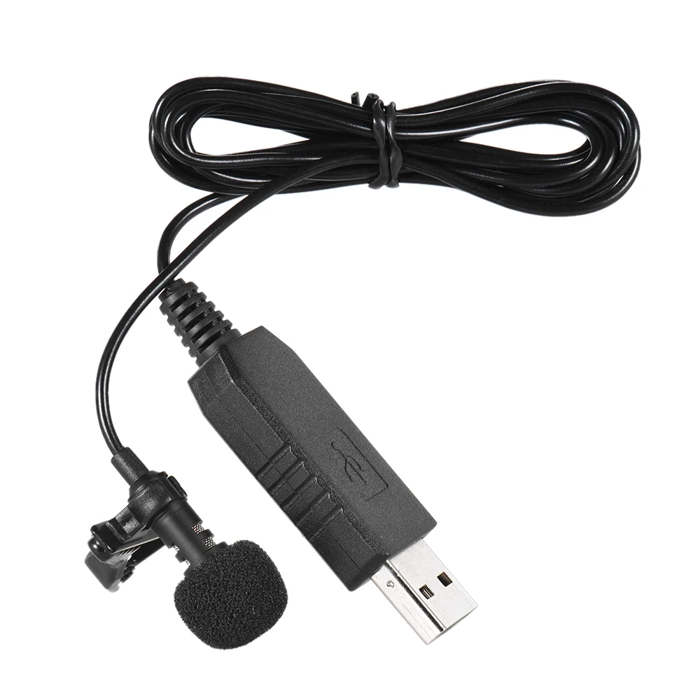 150 см Портативный Mini-USB микрофон Микрофон зажим на Omni-Directional Stereo USB микрофон Микрофон для PC компьютер универсальный