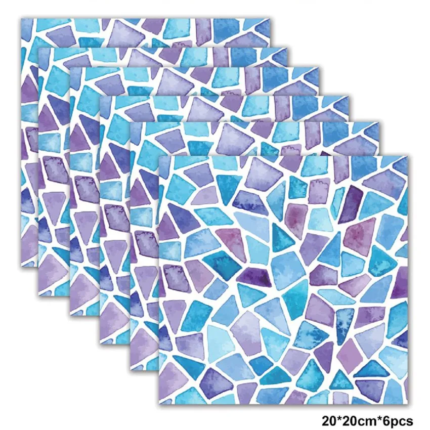 Goede Vintage Marokkaanse Stijl Tegel Behang Waterdicht Home Deco Slaapkamer Woonkamer Keuken Muurstickers DIY Verwijderbare Stickers