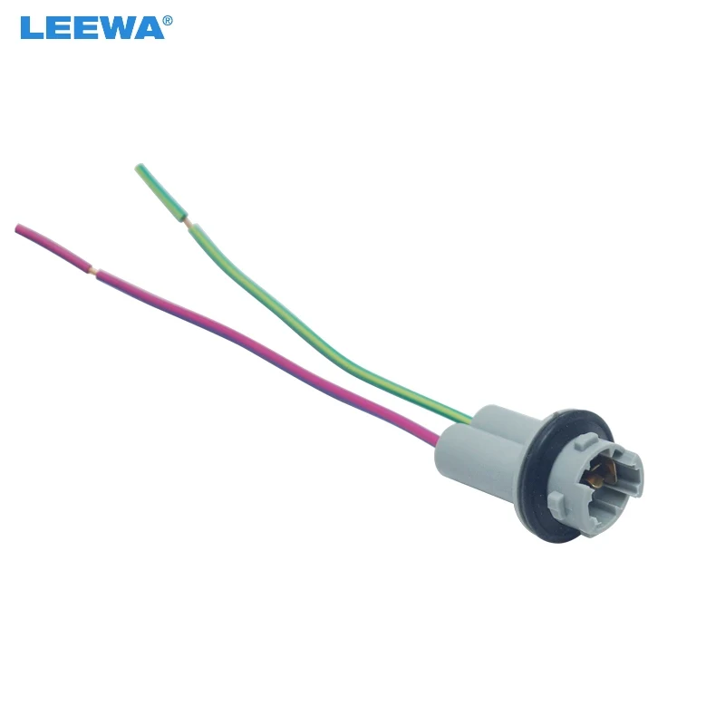 LEEWA 50 шт. Автомобильный светодиодный светильник T15 W16W адаптер базовое гнездо