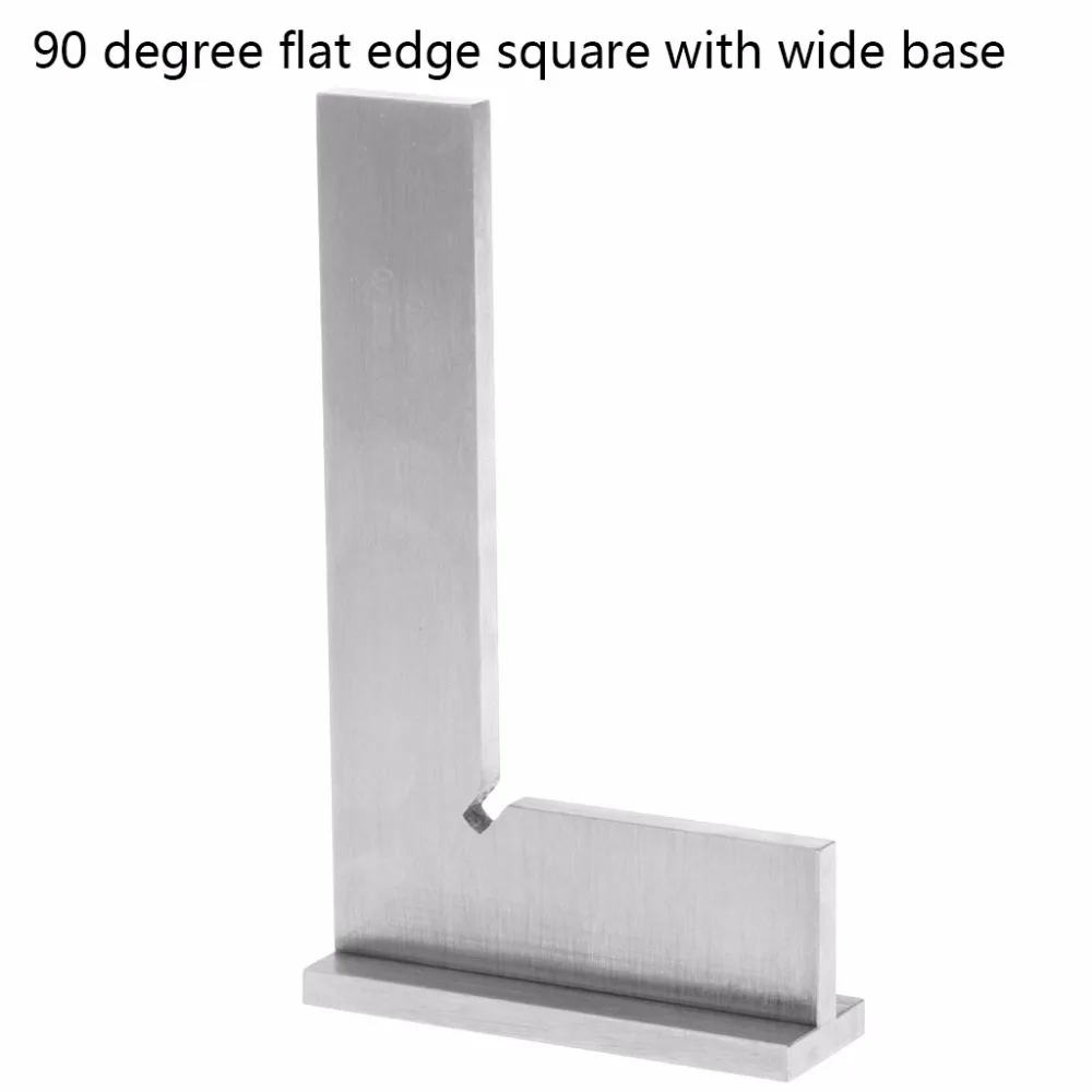 

100*70mm DIN 875 Grade 0 100*70mm DIN875/0 Grade Hardened Stainless Steel 90 degree Flat Edge Square With Wide Base 90 degree I