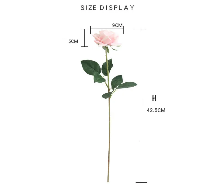 Real touch roses artificial flower wedding home decoration  (27)
