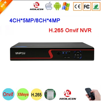 

5mp IP Camera Red Panel Hi3536D Xmeye 4CH 5MP 8CH 8 Channel 4MP H.265+ Surveillance IP Onvif CCTV NVR Video Recorder