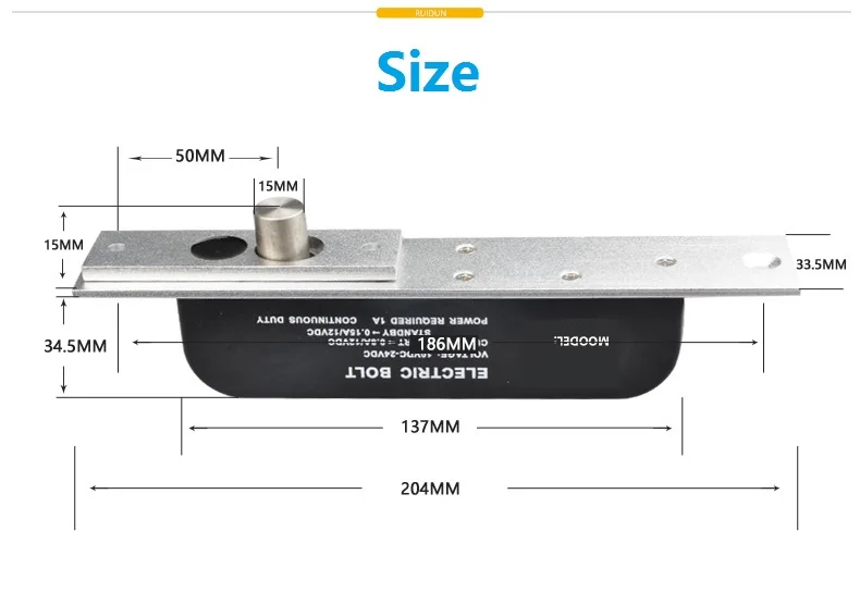 DC12V 24V безопасный Электрический замок для двери, контроль доступа с регулируемой задержкой времени