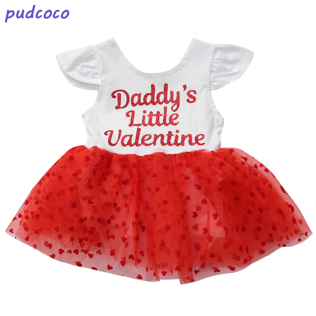 Kids Infant Baby Girls Heart Pattern Playsuit Summer Newborn Baby Girl
