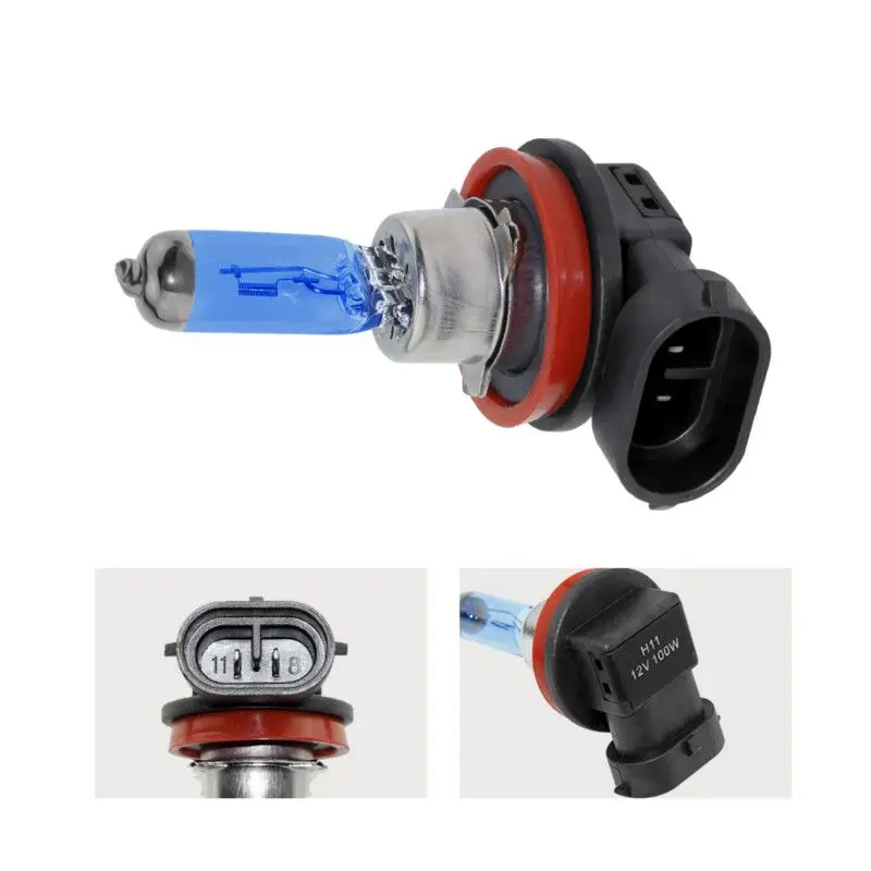 2 шт. DC 12V 100W H11 супер белый ксеноновый автомобильный противотуманный светильник