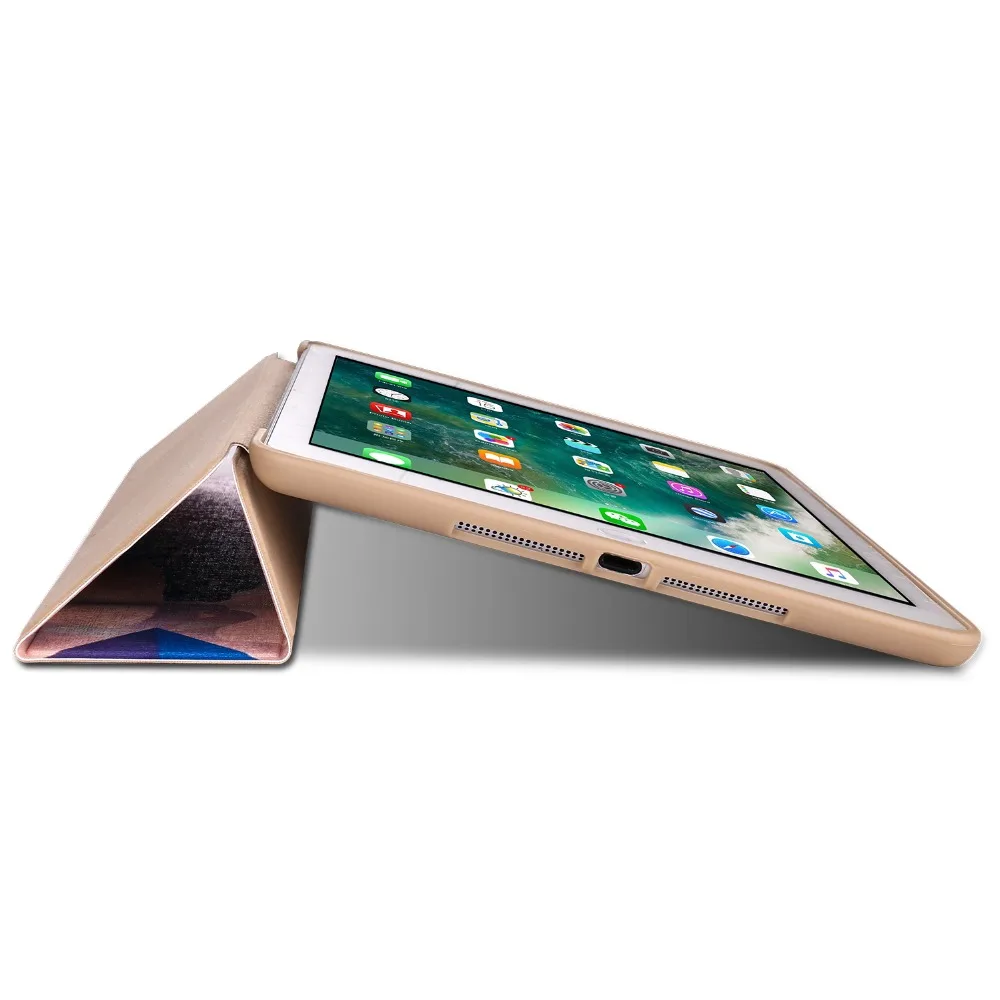 Чехол для Apple iPad 9,7 дюймов / выпуск 6th ZAIWJ умный сон Пробуждение цветной окрашенный чехол ТПУ Мягкий силиконовый чехол